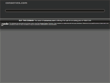 Tablet Screenshot of conserves.com
